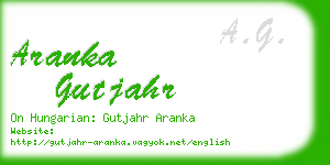 aranka gutjahr business card